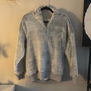 SUPER cozy and cute oversized Sherpa sweatshirt from aerie